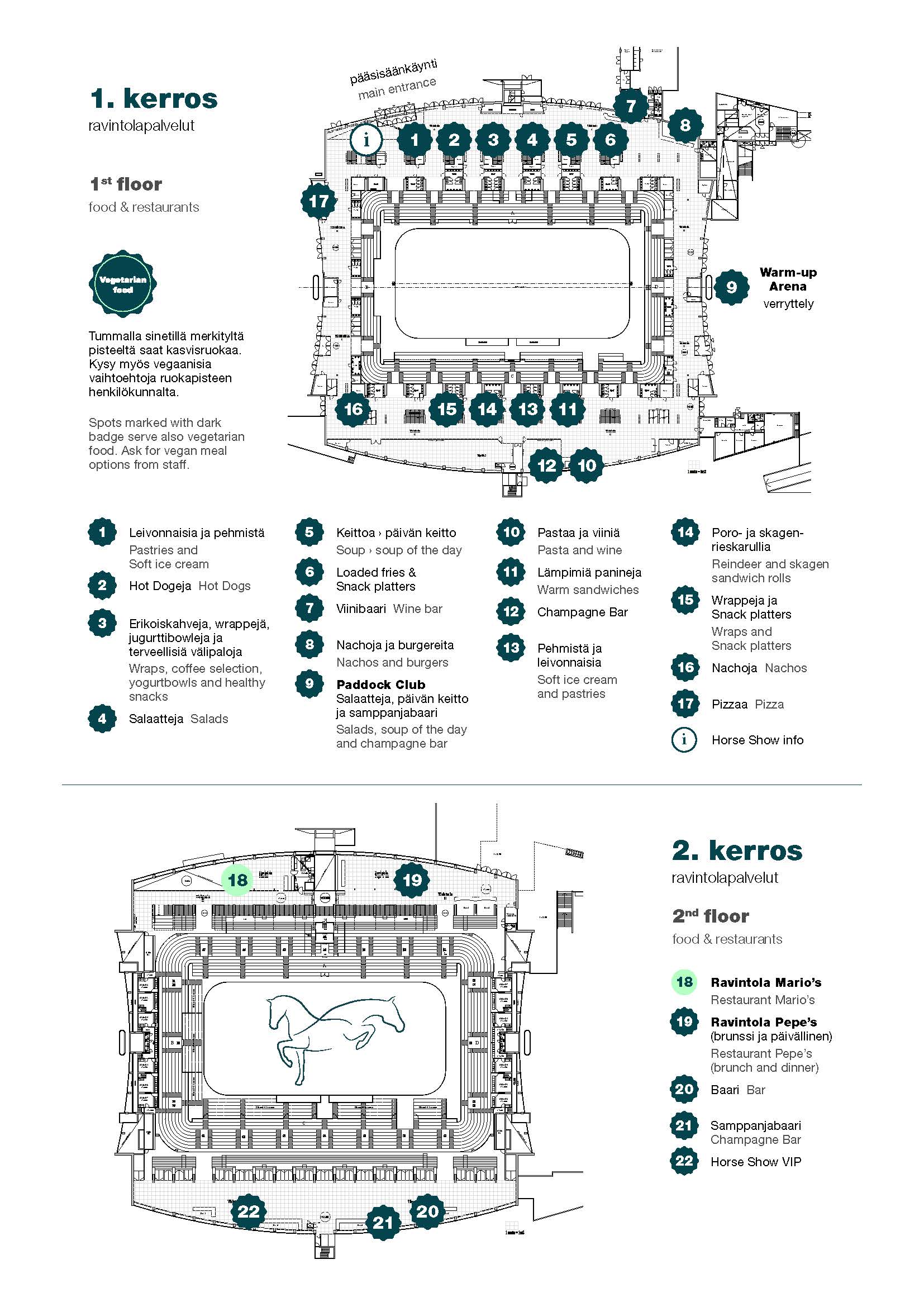 Nauti jäähallin ruokatarjonnasta – jokaiselle löytyy jotakin - Helsinki  International Horse Show